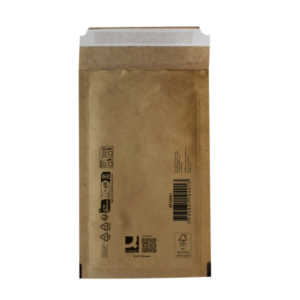 Q-CONNECT Luftpolstertasche B 2 12, 120 x 215 mm, braun KF10401