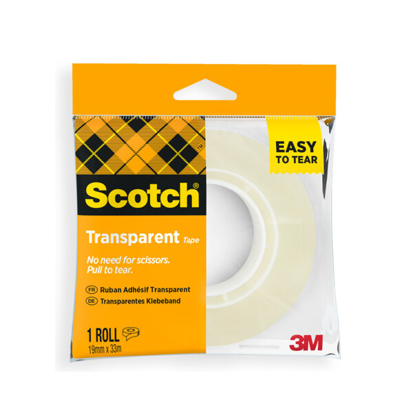 SCOTCH Klebefilm 508, 15 mm x 33 m, PP, transparent