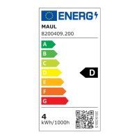 MAUL LED-Tischleuchte arc, 3000 Kelvin, silber 82004 95