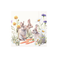 AMBIENTE Motivserviette Karotte, 33 x 33 cm, 3-lagig, 20...