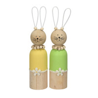 Posiwio GmbH & Co.KG Osterhase Holz gelb grün...