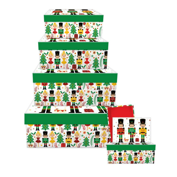 BRAUN+COMPANY Weihnachts-Geschenkkarton Nussknackersuite, 6-teilig 1480-23508