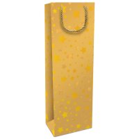 BRAUN+COMPANY Weihnachts-Flaschentragetasche Sternchen,...