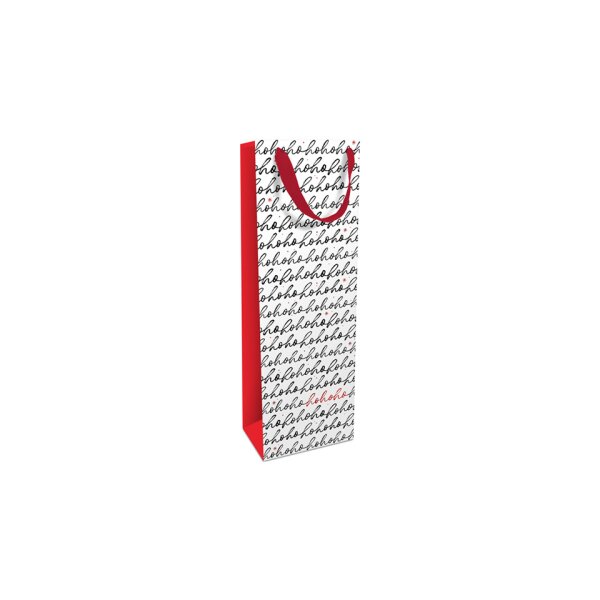 BRAUN+COMPANY Weihnachts-Flaschentragetasche Hohoho, 36 x 26 x 8 cm 1684-25509
