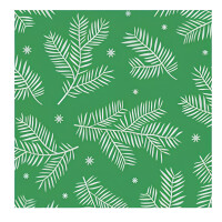 ATELIER Weihnachts-Zelltuchserviette Zweige greenery, 25...