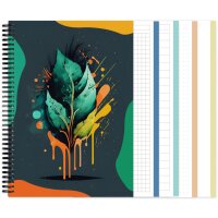 RNK Spiral-Notizbuch Leaves, A4, 70g m², 100 Blatt,...