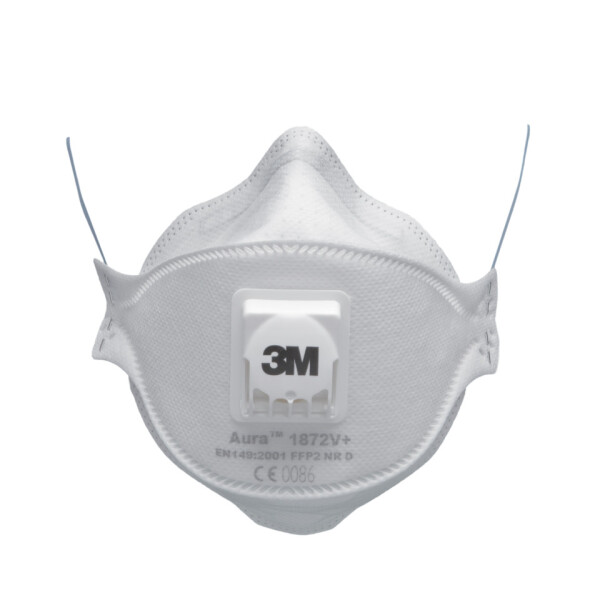3M Atemschutzmaske Aura&trade; Partikelmaske f&uuml;r Elektrowerkzeugarbeiten, FFP2, 2er Pack 9322-2