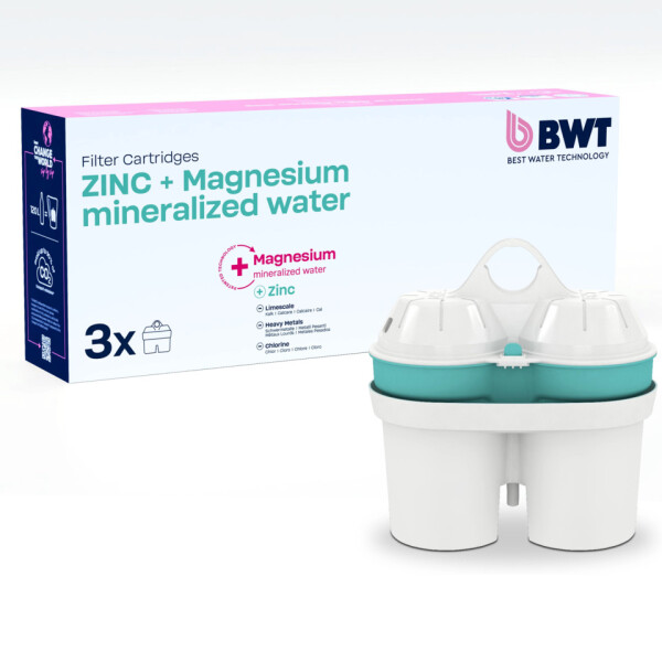 BWT Wasser-Filterpatrone 3er Set Magnesium+Zink, weiß 258617