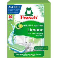 FROSCH Geschirrspültabs All-in-1 Limone, 50 Stück