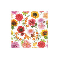 AMBIENTE Motivserviette Herbstblüte, 33 x 33 cm,...