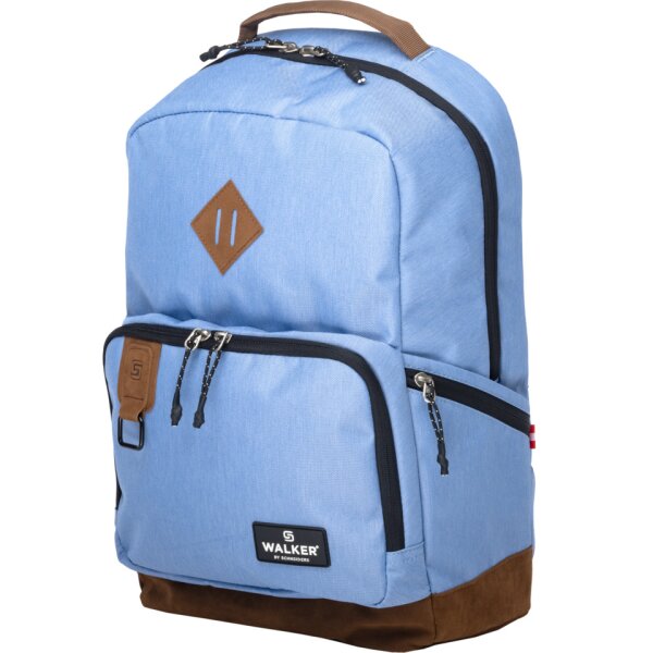 WALKER Schulrucksack Concept Pure Eco, 46 x 30 x 20 cm, 30 L, niagara 42154-471