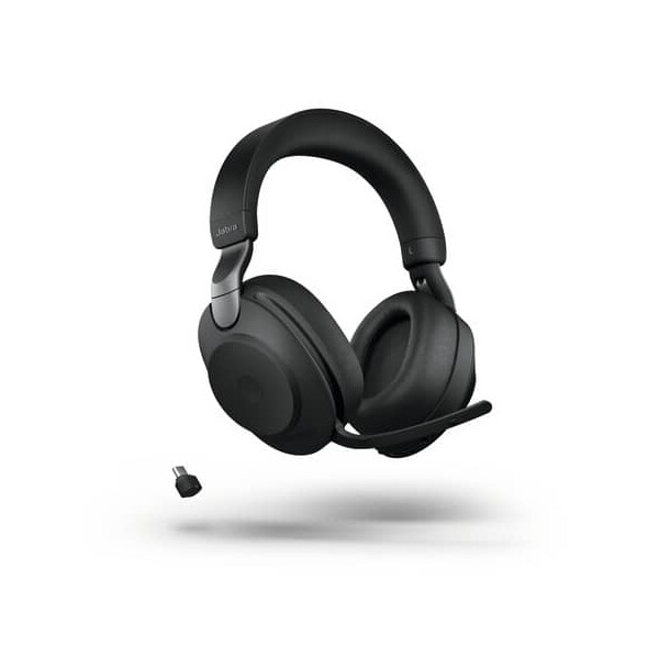 JABRA Headset Evolve 2 85 MS Stereo+Link380, kabellos, bluetooth, USB-A, schwarz