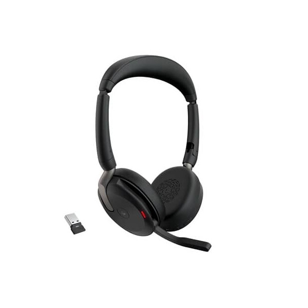JABRA Headset Evolve2 65 Flex+Link380c, kabellos, bluetooth, USB-A, schwarz