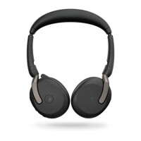 JABRA Headset Evolve2 65Flex+Link380c, kabellos, bluetooth, USB-C, schwarz