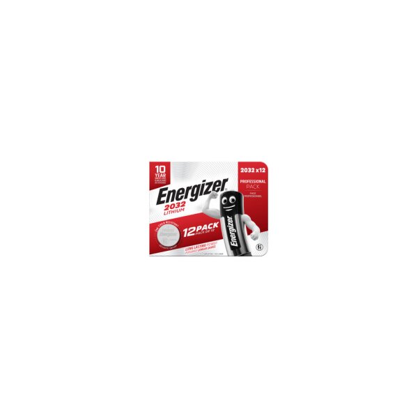ENERGIZER Knopfzellen-Batterie Lithium CR2032, 12 St&uuml;ck E304263600