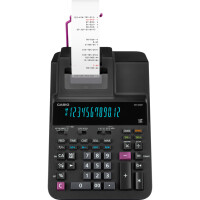 CASIO Tischrechner druckend, Netzbetrieb, schwarz DR-200R