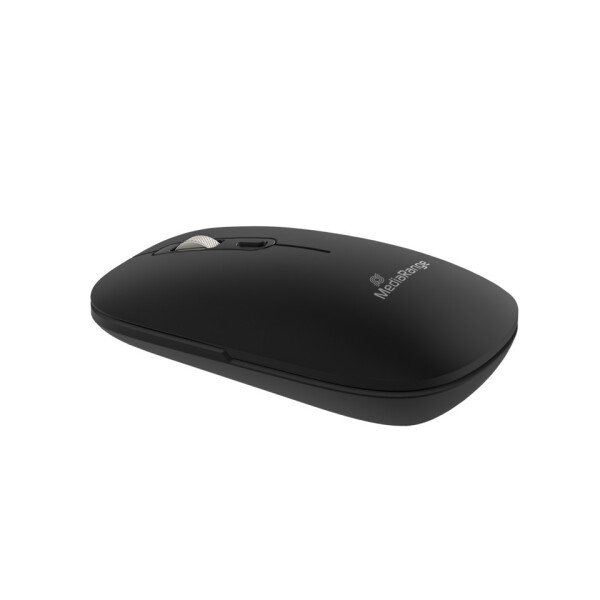 MEDIARANGE Maus, 4 Tasten, 2400dpi, optisch, kabellos, schwarz MROS267