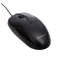 Q-CONNECT 3-Tasten-Maus optisch, schwarz KF04368