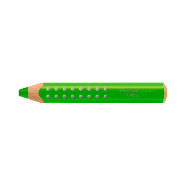 FABER-CASTELL Farbstift Grippy weich ergonomische Dreikantform apfelgrün