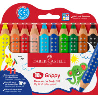 FABER-CASTELL Farbstiftetui Grippy, 10 Stück, sortiert