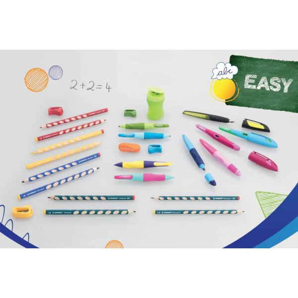 STABILO Bleistift EASYgraph Rechtshänder, 2B, petrol 322 2B