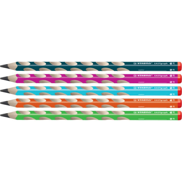 STABILO Bleistift EASYgraph Rechtshänder, 2B, grün 322 04-2B