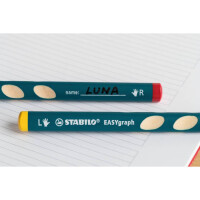 STABILO Bleistift EASYgraph Rechtshänder, 2B, grün 322 04-2B