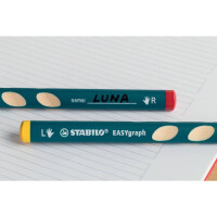 STABILO Bleistift EASYgraph Rechtshänder, 2B, grün 322 04-2B
