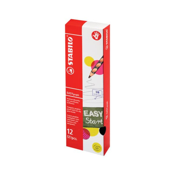 STABILO Bleistift EASYgraph Rechtshänder, 2B, blau