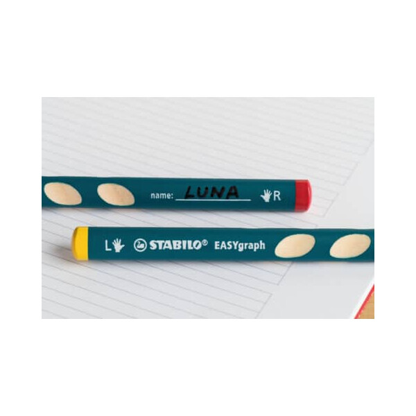STABILO Bleistift EASYgraph Rechtshänder, 2B, blau