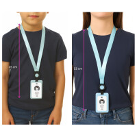 AVERY Ausweishalter mit Lanyard, pastellrosa