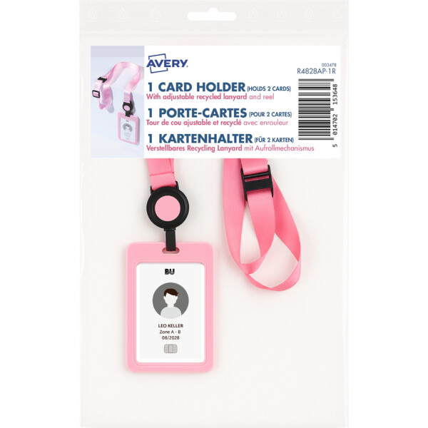 AVERY Ausweishalter mit Lanyard, pastellgrün