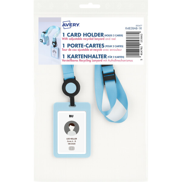 AVERY Ausweishalter mit Lanyard, pastellgrün
