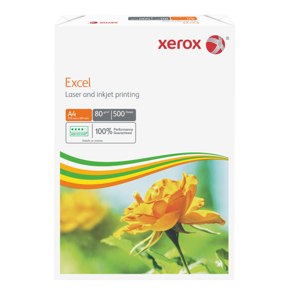 XEROX Excel Premiumpapier hochwei&szlig; A4 80g - 1 Karton (2.500 Blatt)