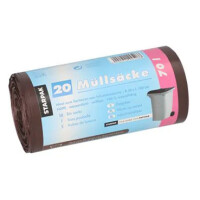 STARPAK Mülleimerbeutel HDPE, 70 Liter, transparent