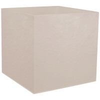 EDA Pflanzgefäß VOLCANIA, quadratisch, 495 mm, beige