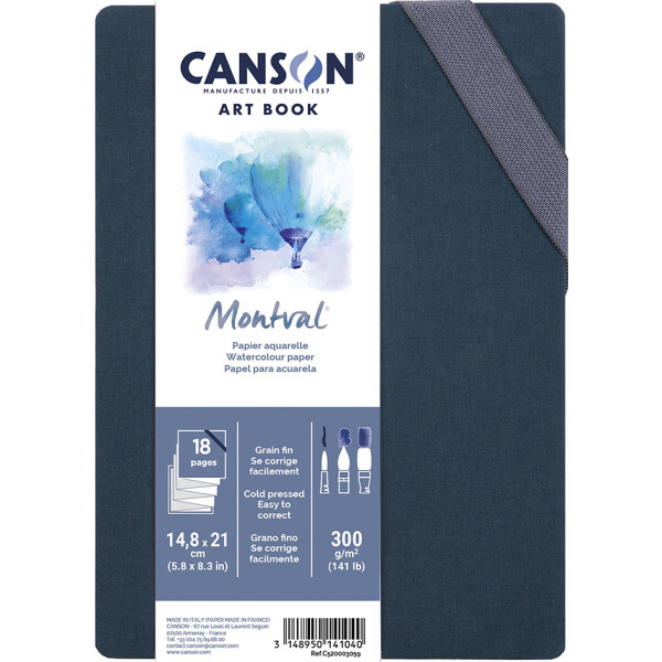 CANSON Skizzenbuch ART BOOK Montval Akkordeon, 148 x 210 mm