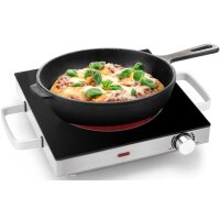 PROFI COOK Infrarot-Einzelkochplatte PC-EKP 1210, Edelstahl