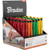 Bradas Bohrlochmarker, Strichbreite: 1,0 mm, 40er Display
