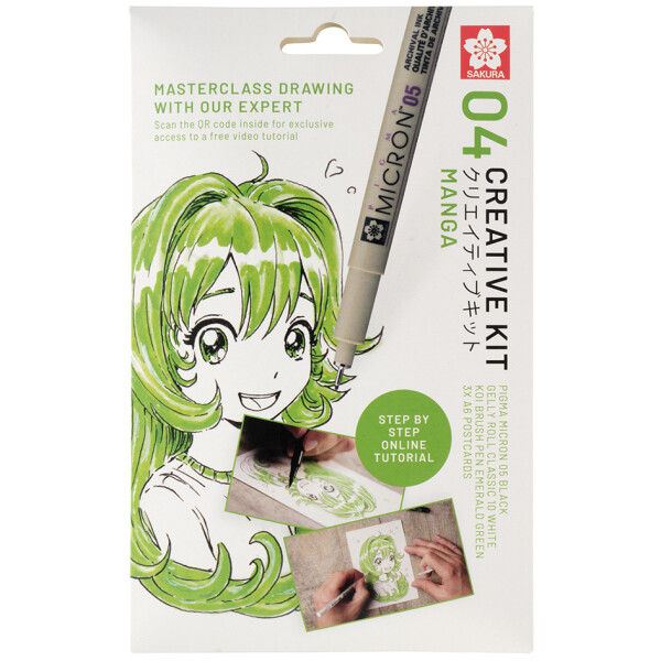 SAKURA Kreativ-Set Manga, 3 Stifte + Papier
