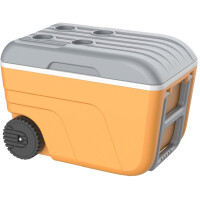 EDA Kühlbox NOMADE, 52 Liter, fahrbar, hellgrau grau