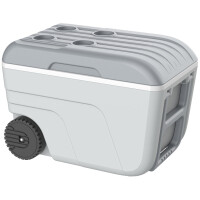 EDA Kühlbox NOMADE, 52 Liter, fahrbar, kurkuma grau