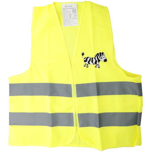 FIRST AID ONLY Kinder-Pannenweste -Warnweste "Zebra" gelb