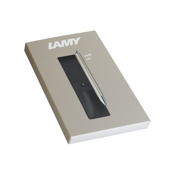 LAMY Geschenk-Set LAMY Tintenroller swift palladium
