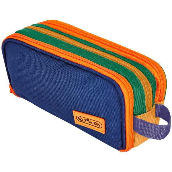 herlitz Doppel-Schlamper-Etui Neon Uni blue
