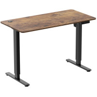 LogiLink Sitz-Steh-Schreibtisch, (B)1.200 mm, schwarz braun