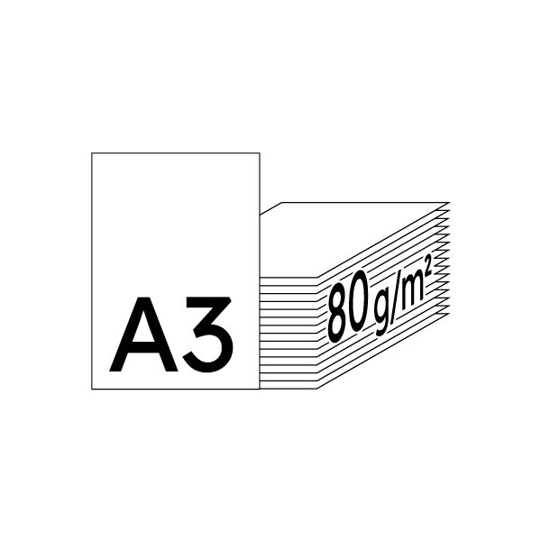 XEROX Excel Premiumpapier hochweiß A3 80g - 1 Karton (2.500 Blatt)
