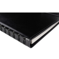multo Spiral-Notizbuch "Hannibal", A5, blanko, schwarz