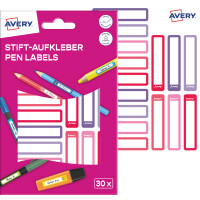 AVERY Stift-Etiketten, Papier, 10 x 50 mm, Rahmen Rosatöne