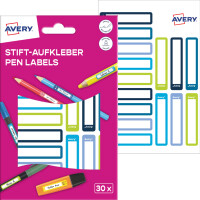 AVERY Stift-Etiketten, Papier, 10 x 50 mm, Rahmen Rosatöne